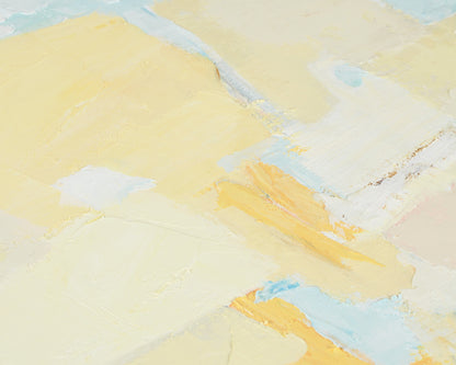 Petal Mist Original Palette Knife Painting, Pastel Abstract Framed Canvas Art Tamara Scott Designs