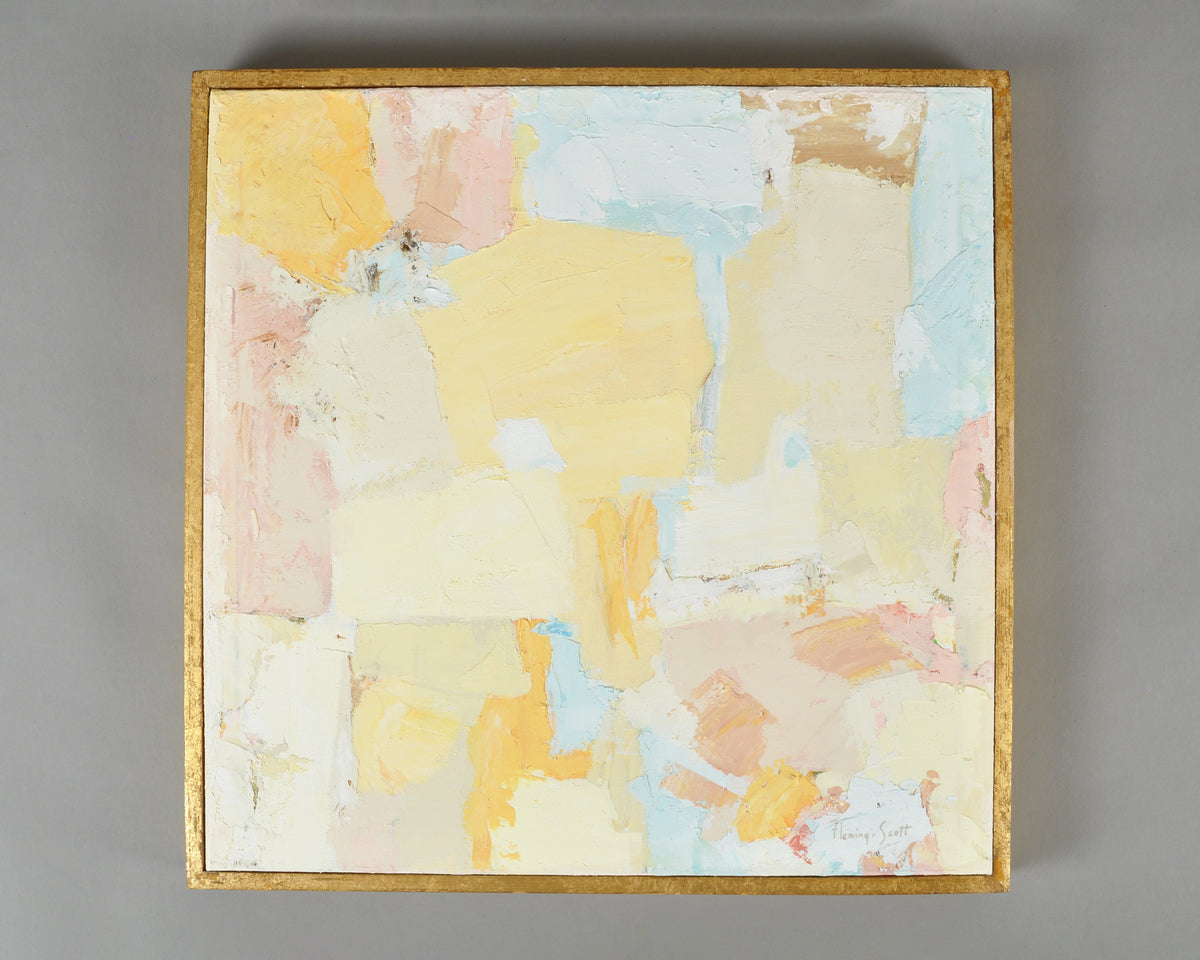 Petal Mist Original Palette Knife Painting, Pastel Abstract Framed Canvas Art Tamara Scott Designs