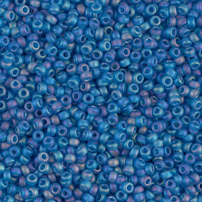 Seed Beads-15/0 Round-149FR Capri Blue AB-Miyuki-7 Grams