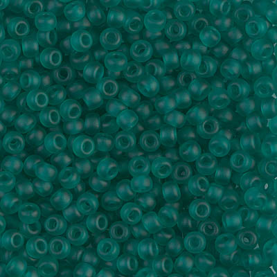 Seed Beads-15/0 Round-2405F Matte Transparent Teal-Miyuki-7 Grams
