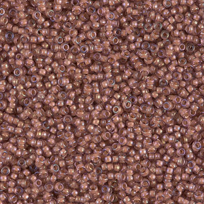 Seed Beads-15/0 Round-337 Lined Cinnamon Luster-Miyuki-7 Grams