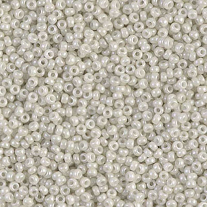 Seed Beads-15/0 Round-600 Opaque Limestone Luster-Miyuki-7 Grams