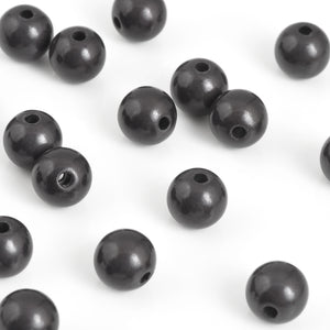 Beads-8mm Miracle Beads-Round-Black-Quantity 20 Loose Beads