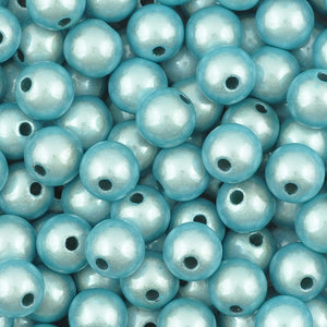 Beads-10mm Miracle Beads-Round-Turquoise-Quantity 20 Loose Beads