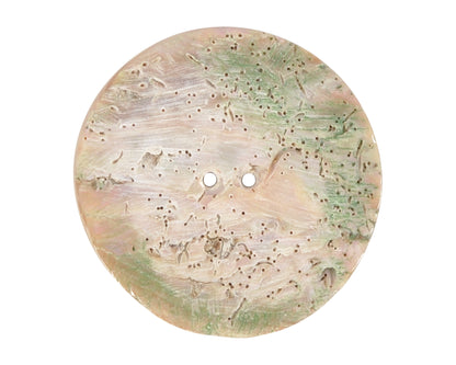 Button-30mm Iridescent Pāua Shell-White-Quantity 1 Tamara Scott Designs