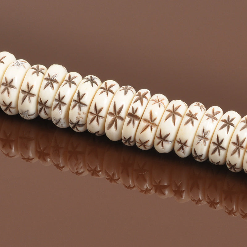 Carved Beads-10x15mm Skull Beads - Off White - Tamara Scott Designs