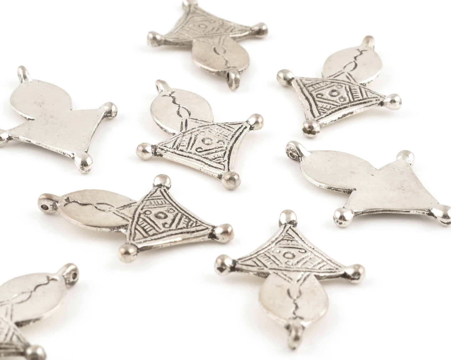 Casting Pendants-25x43mm Tuareg Cross-Tribal Talisman-Handcrafted Silver-Quantity 1 Tamara Scott Designs