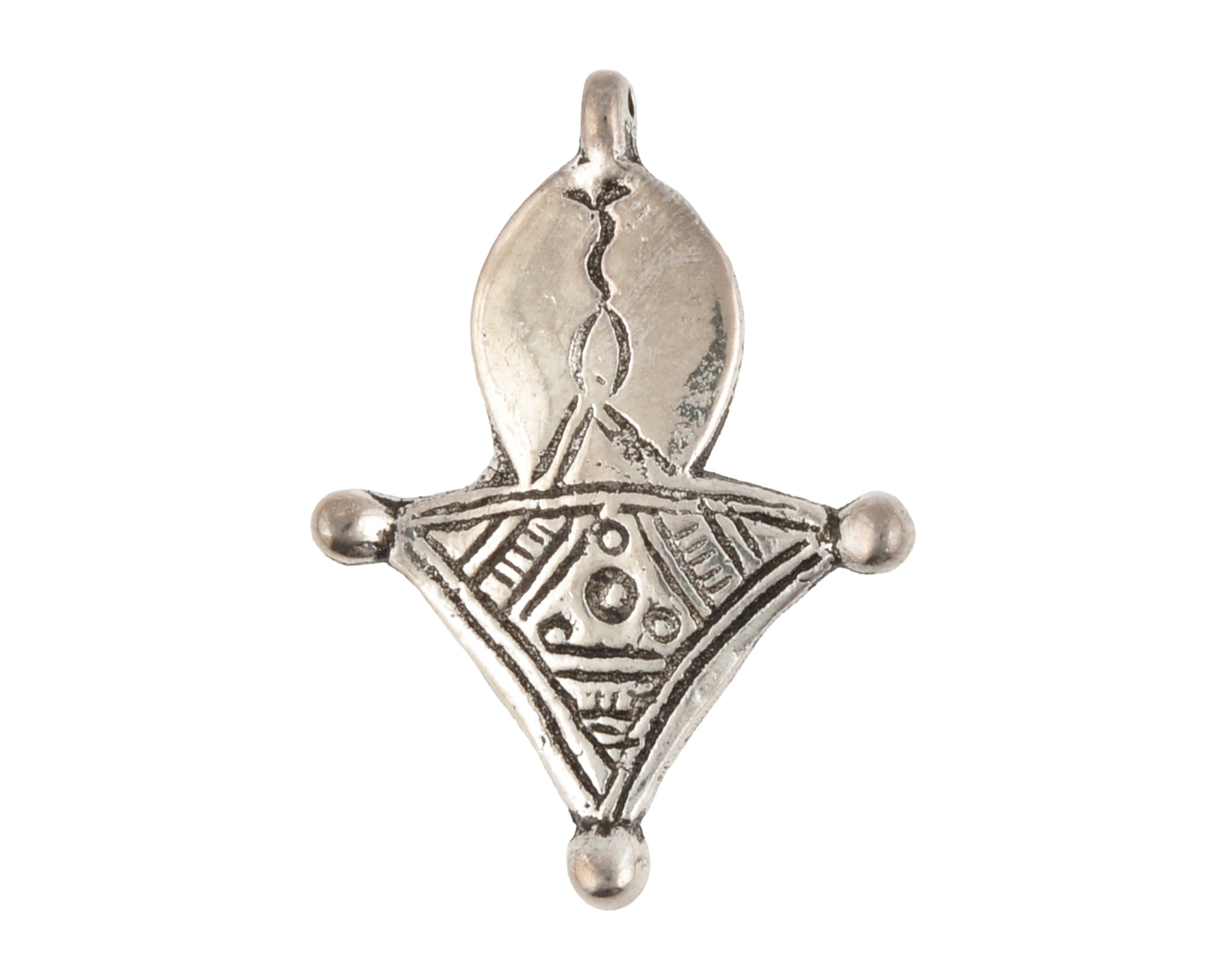 Casting Pendants-25x43mm Tuareg Cross-Tribal Talisman-Handcrafted Silver-Quantity 1 Tamara Scott Designs
