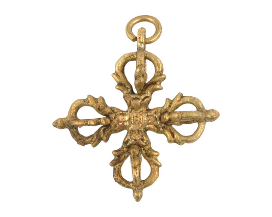 Casting Pendants-30mm Brass Dorje-Tibetan Vajra Crass Amulet-Buddhist Protection Talisman-Quantity 1 Tamara Scott Designs