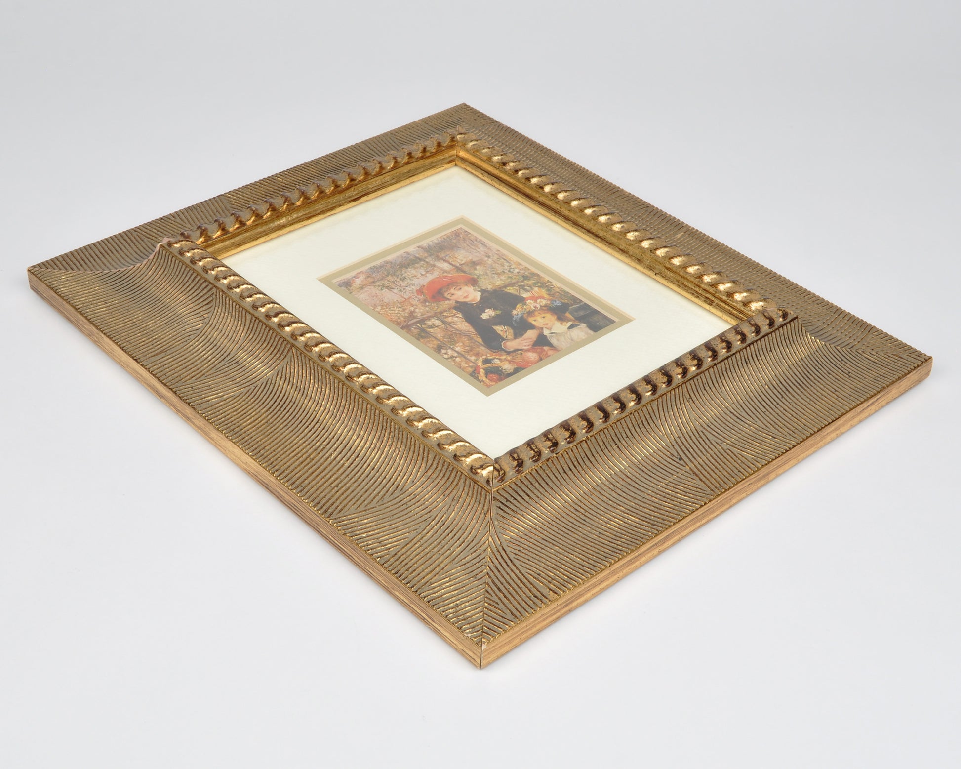 Custom Gold Framed Vintage Lithograph-Artist Pierre Auguste Renoir-Two Sisters On The Terrace-Impressionism-Gift for Art Collector Tamara Scott Designs