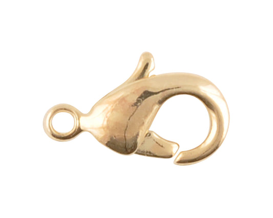 Findings-12x6.5mm Lobster Clasp-Gold Plated-Quantity 1 Tamara Scott Designs