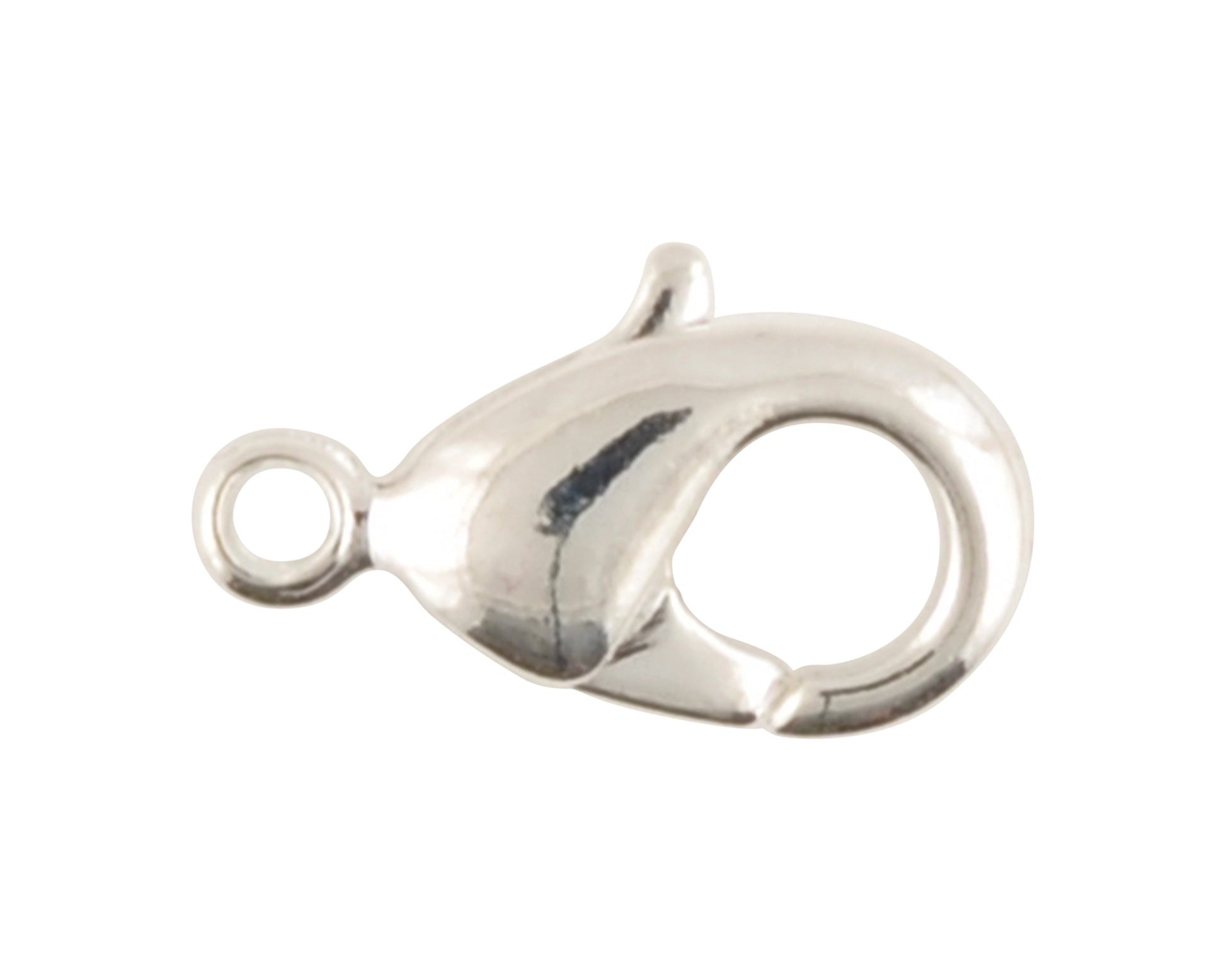 Findings-12x6.5mm Lobster Clasp-Silver Plated-Quantity 1 Tamara Scott Designs