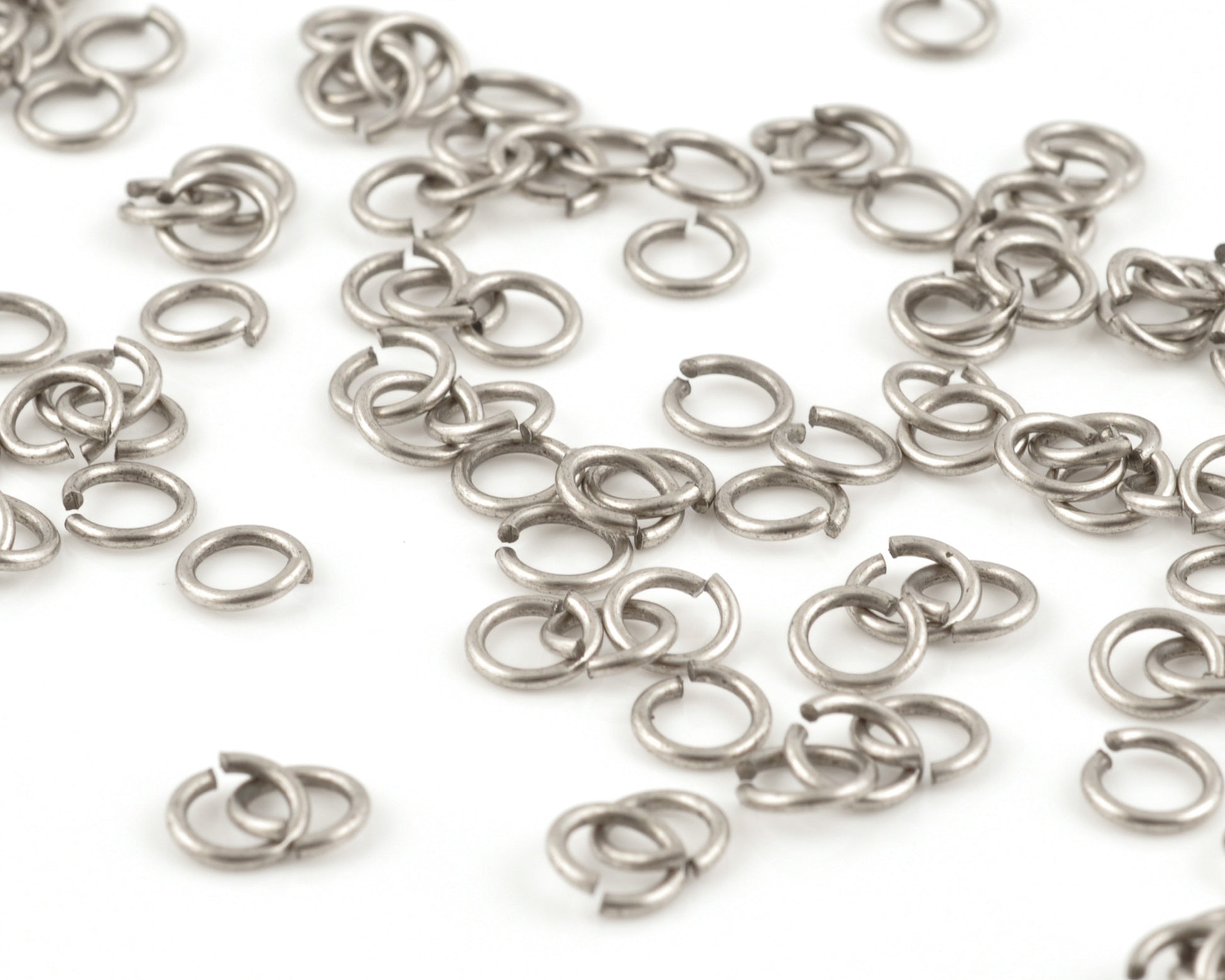 Findings-5mm Round Jump-Ring-18 Gauge-Antique Silver-Quantity 24 Tamara Scott Designs