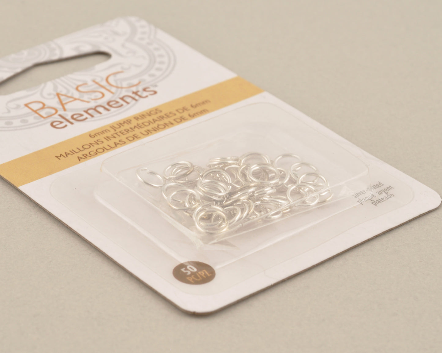 Findings-6mm Round Jump Ring-21 Gauge-Silver-Quantity 50 Tamara Scott Designs