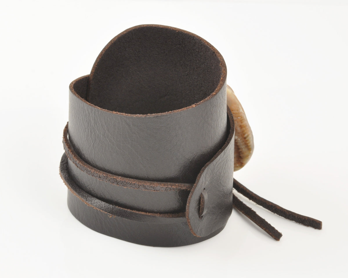 Handmade Leather Wrap Bracelet with Paua Shell Button-Adjustable Rustic Boho Bracelet-Unisex Natural Jewelry Gift Tamara Scott Designs