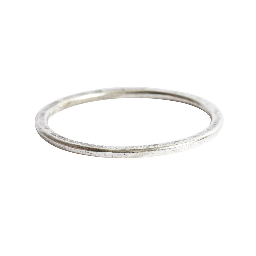 Nunn Design-Open Frame-35mm Hoop Flat Large Circle-Antique Silver-Quantity 1