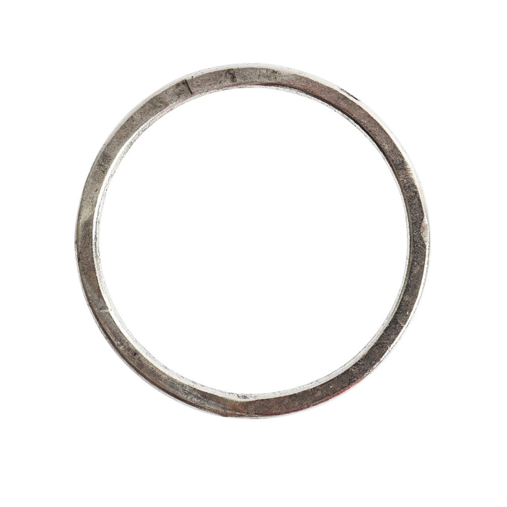 Nunn Design-Open Frame-35mm Hoop Flat Large Circle-Antique Silver-Quantity 1