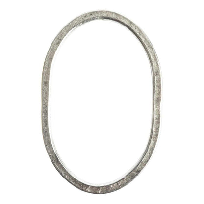 Nunn Design-Open Frame-39x26mm Hammered Grande Oval-Antique Silver-Quantity 1