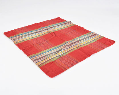 Pottery Barn Stewart Tartan Plaid Cotton Standard Size Napkin-Red Green Christmas-Quantity 1