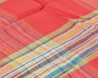 Pottery Barn Stewart Tartan Plaid Cotton Standard Size Napkin-Red Green Christmas-Quantity 1