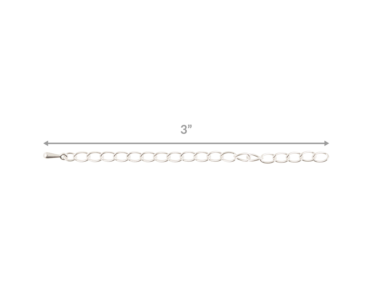 Jewelry Chain-Extender-Silver Plated-3 Inches Tamara Scott Designs