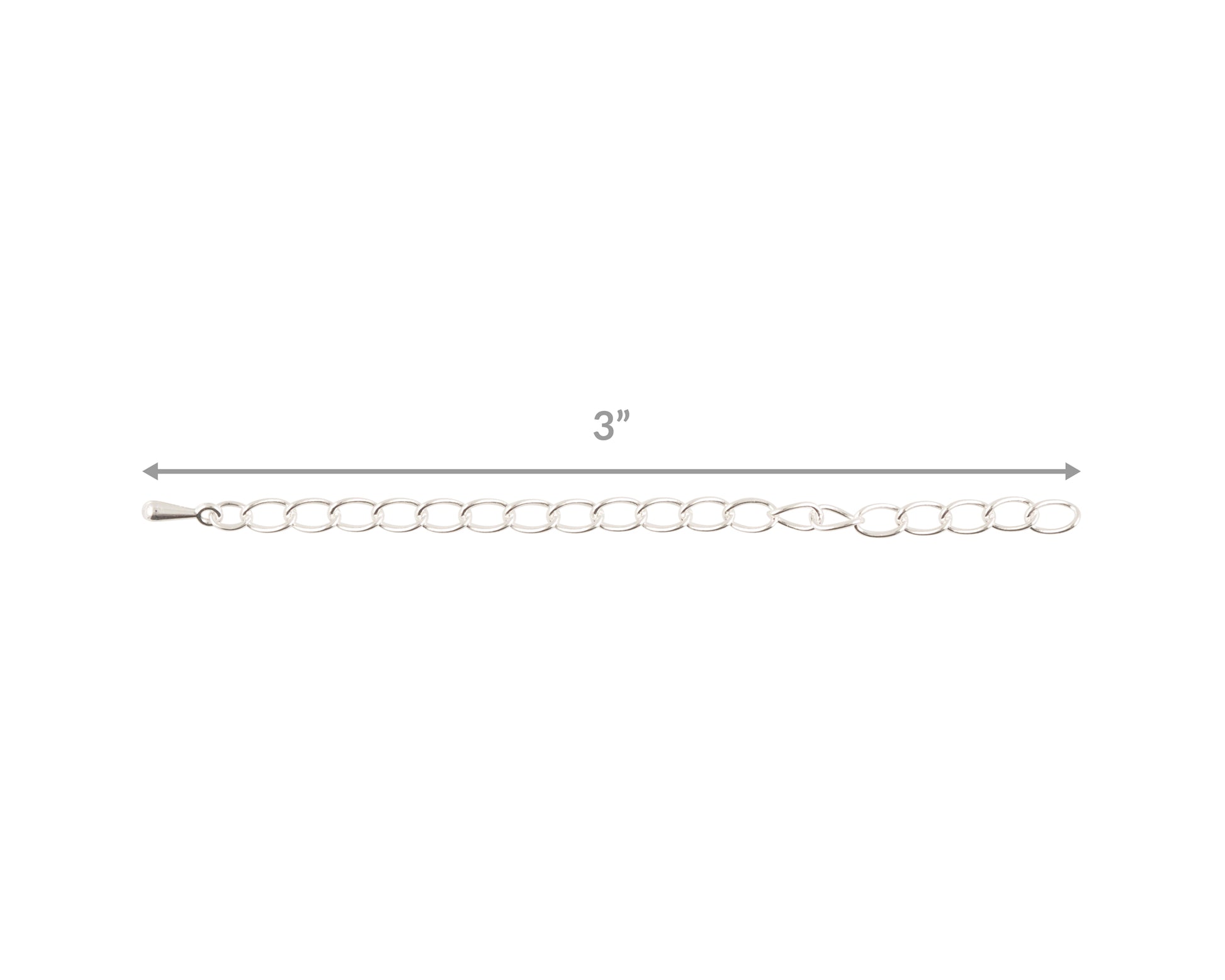 Jewelry Chain-Extender-Silver Plated-3 Inches Tamara Scott Designs