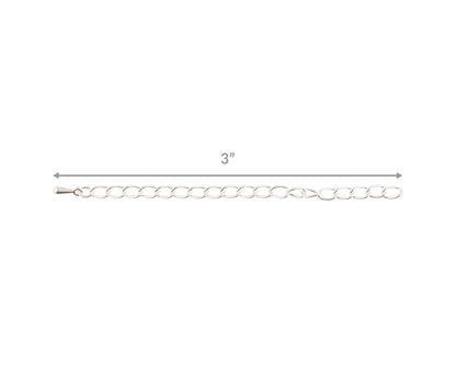 Jewelry Chain-Extender-Silver Plated-3 Inches Tamara Scott Designs