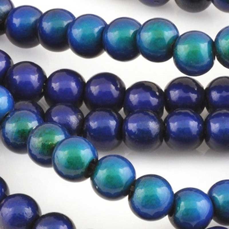 NEW* Mirage-16mm Round Beads-Color Changing-Quantity 5 Loose Beads