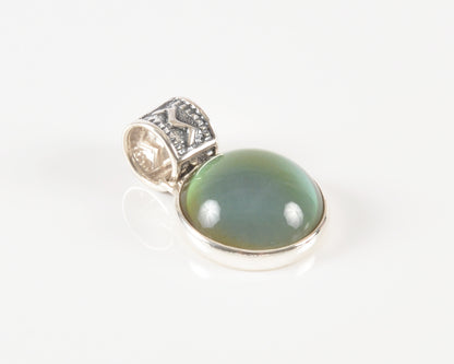 Mirage-21x9mm Medium Mood-Sterling Silver-Color Changing-Quantity 1 Jewel Pendant Tamara Scott Designs