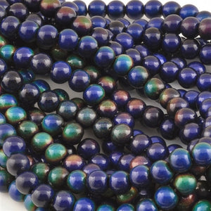 Mirage-4mm Round Beads-Color Changing-Quantity 1 Strand (41 Pieces)