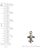 Nunn Design-Pewter-15.2x9.5mm Mini Fleur Charm-Antique Silver-Quantity 1