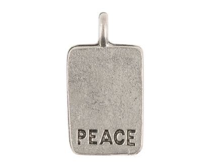 Pewter-17x10mm Chinese Peace Charm-Antique Silver-Quantity 1 Tamara Scott Designs