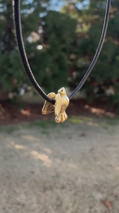 Pewter-9.5x7mm Tiny Bird-Antique Gold Tamara Scott Designs