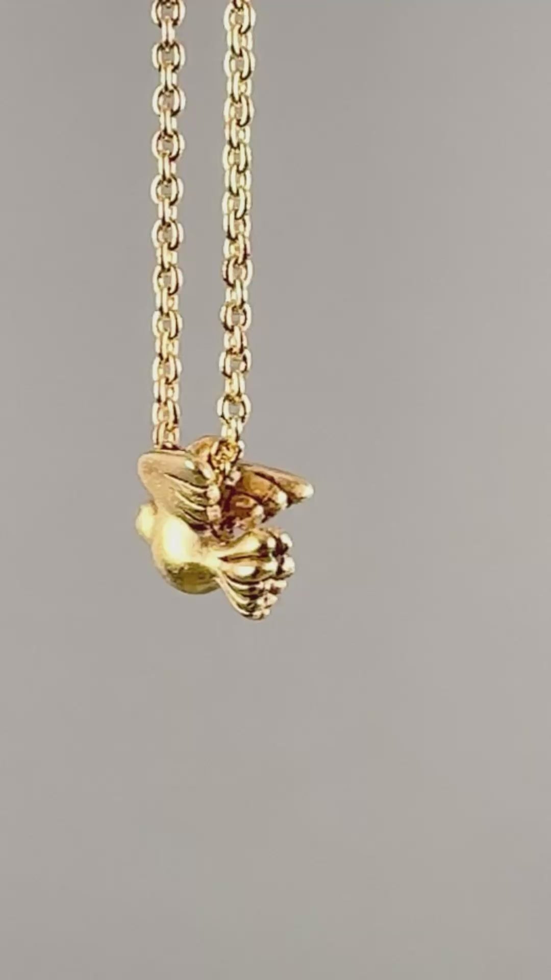 Pewter Charm-9.5x7mm Tiny Bird-Antique Gold-Quantity 1