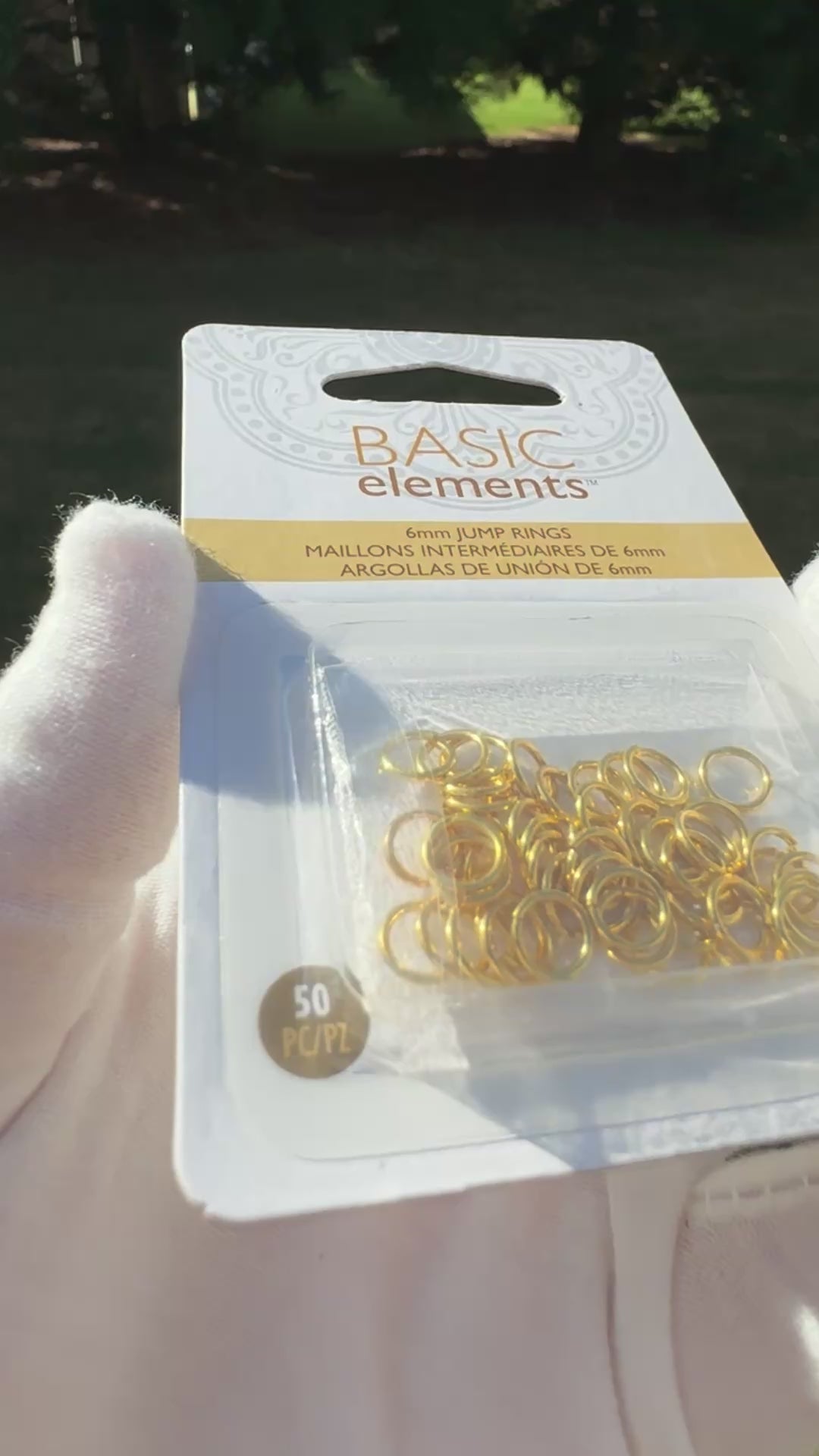 Findings-6mm Round Jump Ring-21 Gauge-Gold-Quantity 50 Tamara Scott Designs