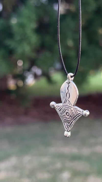 Casting Pendants-25x43mm Tuareg Cross-Tribal Talisman-Handcrafted Silver-Quantity 1 Tamara Scott Designs