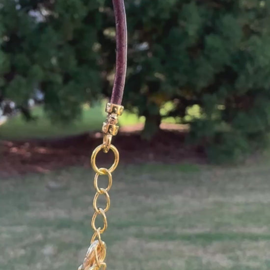 Findings-9.3x3.4mm ID Crimp End With Ring-(Fits Our 2mm Leather Cording)-Gold-Quantity 2 Tamara Scott Designs
