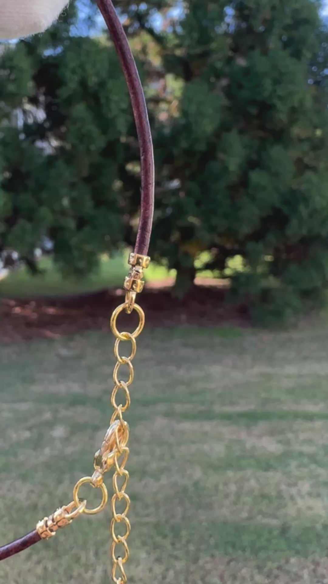 Findings-9.3x3.4mm ID Crimp End With Ring-(Fits Our 2mm Leather Cording)-Gold-Quantity 2 Tamara Scott Designs
