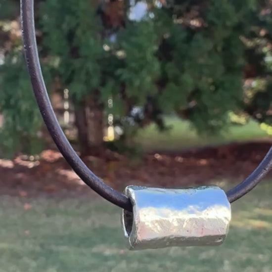 Pewter-11x16mm Large Chunky Barrel Bead-Antique Silver-Quantity 1 Tamara Scott Designs