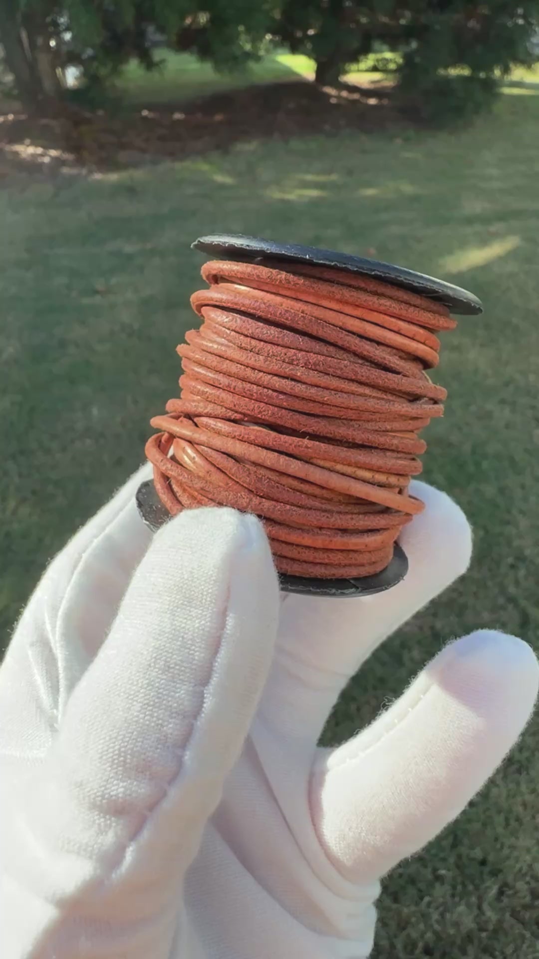 NEW*Leather Cord-2mm Round-Natural Chestnut Brown-Made In India-2 Meters Tamara Scott Designs