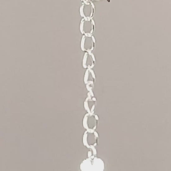 Jewelry Chain-Extender with Heart-Silver Plated-2 Inches-Quantity 1