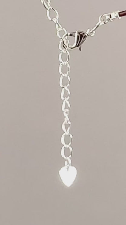 Jewelry Chain-Extender with Heart-Silver Plated-2 Inches-Quantity 1