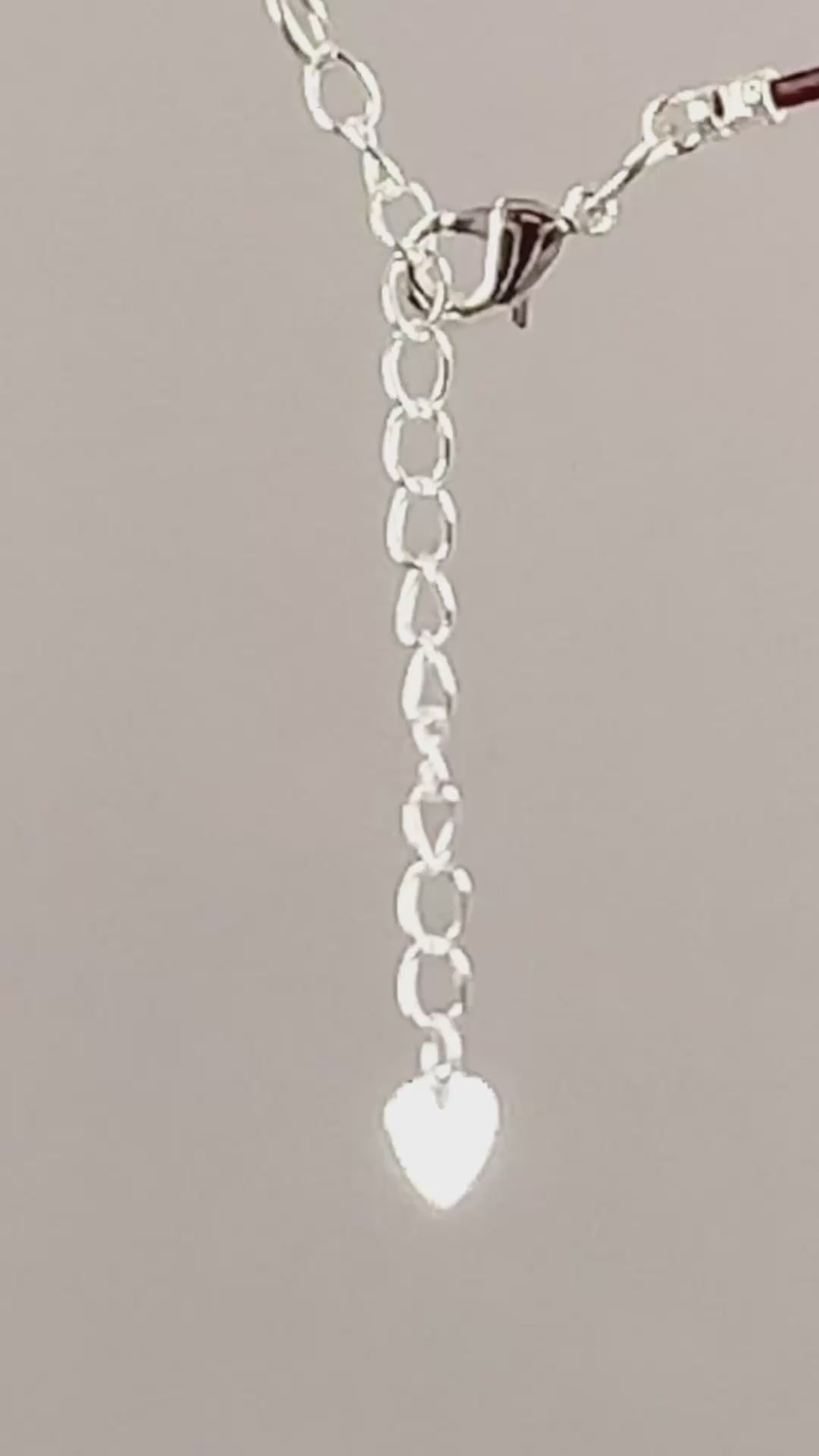 Jewelry Chain-Extender with Heart-Silver Plated-2 Inches-Quantity 1