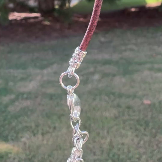 Findings-9.3x3.4mm ID Crimp End With Ring-(Fits Our 2mm Leather Cording)-Silver-Quantity 2 Tamara Scott Designs