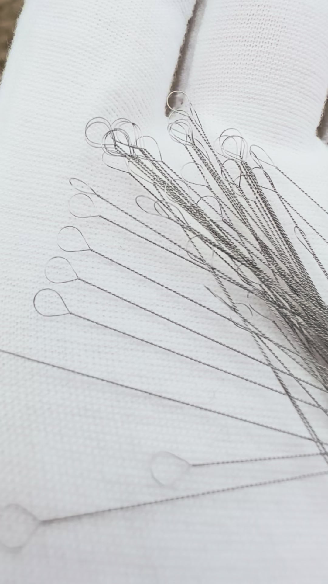 Basic Elements flexible twisted wire beading needles fine 0.24mm 50 pack