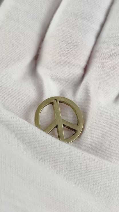 Casting Charms-20mm Peace-Bronze-Quantity 1