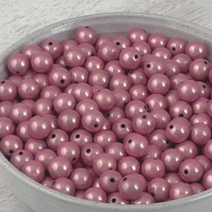 Beads-10mm Miracle Beads-Round-Pink-Quantity 20 Loose Beads