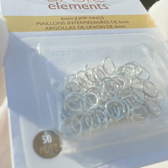 Findings-6mm Round Jump Ring-21 Gauge-Silver-Quantity 50 Tamara Scott Designs