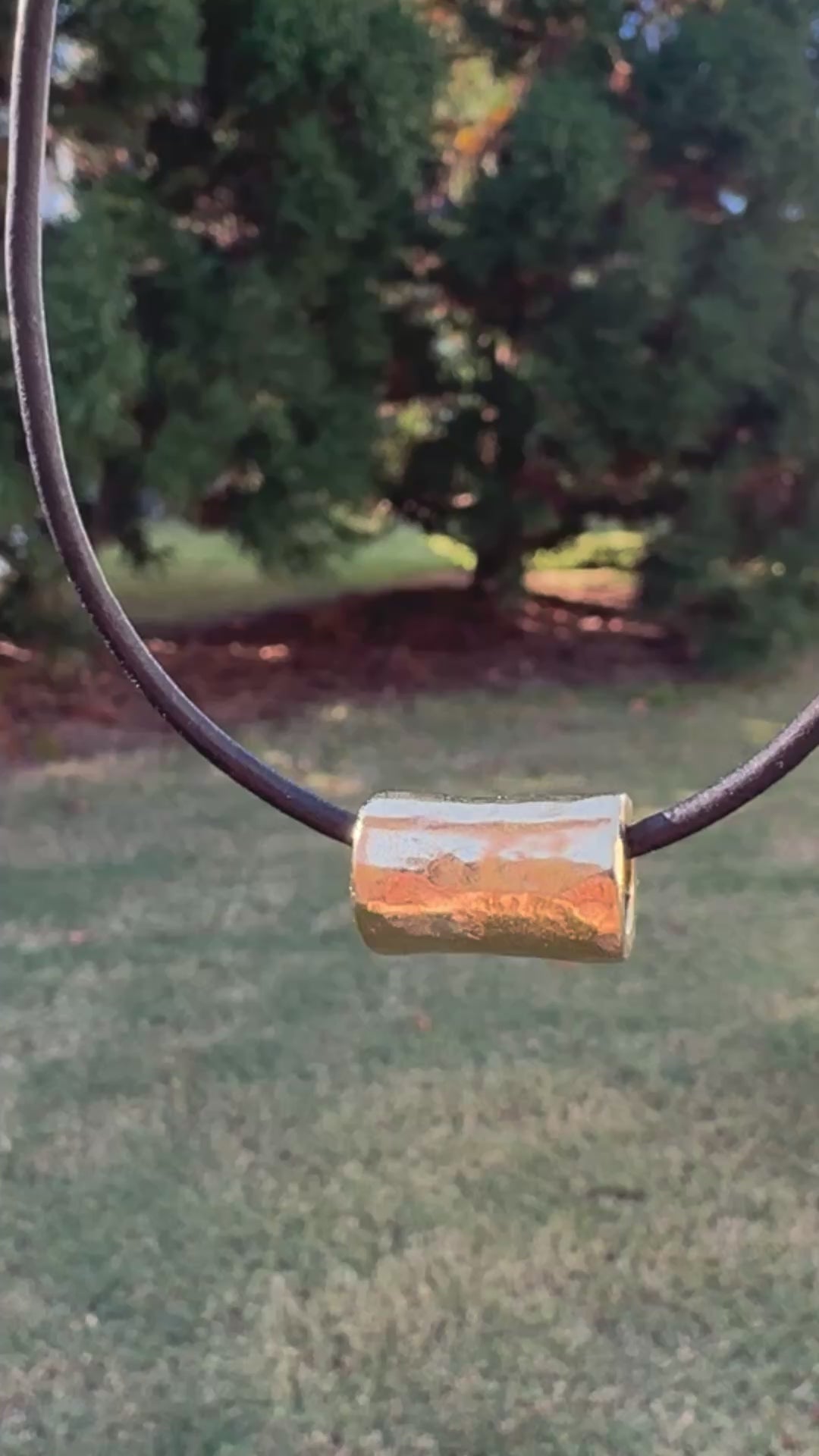 Pewter-11x16mm Large Chunky Barrel Bead-Antique Gold-Quantity 1 Tamara Scott Designs