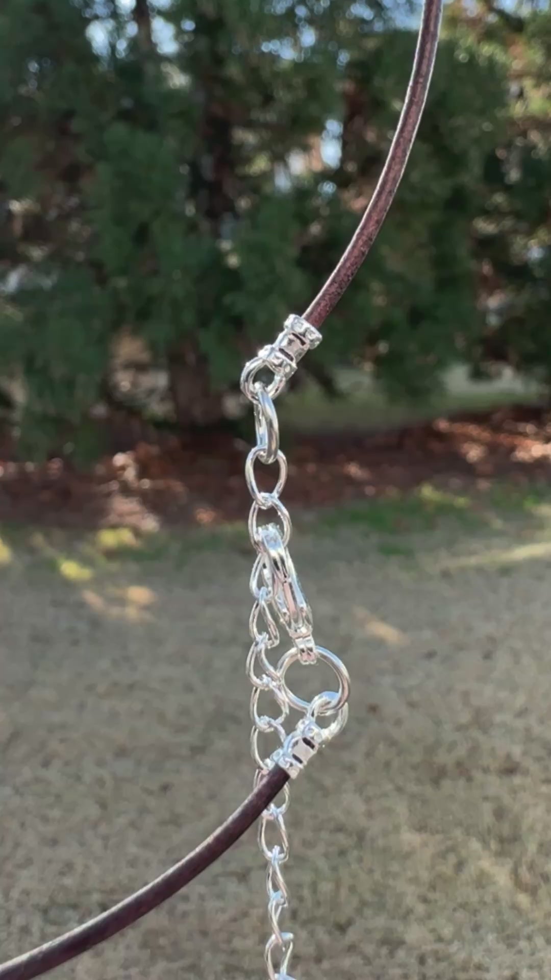 Findings-7.4x2.9mm ID Crimp End With Ring-(Fits Our 1.5mm Leather Cording)-Silver-Quantity 2 Tamara Scott Designs